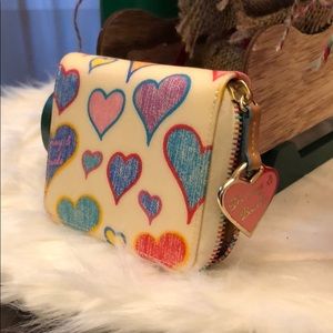 Dooney & Burke mini hearts wallet